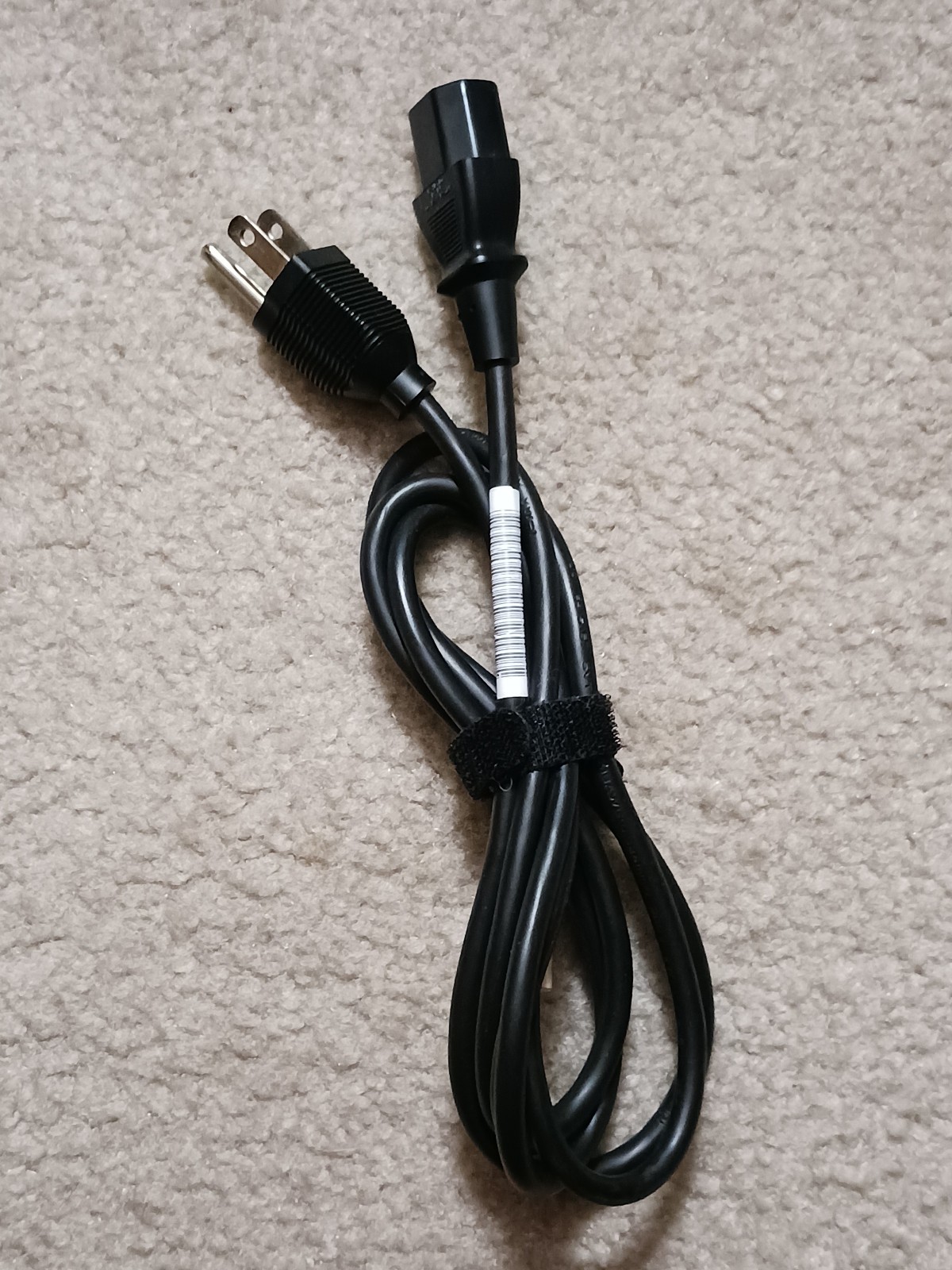 I-SHENG 18/3C 10 Amp Male to Female 3-Prong Universal AC Power Cord Black-6 ft