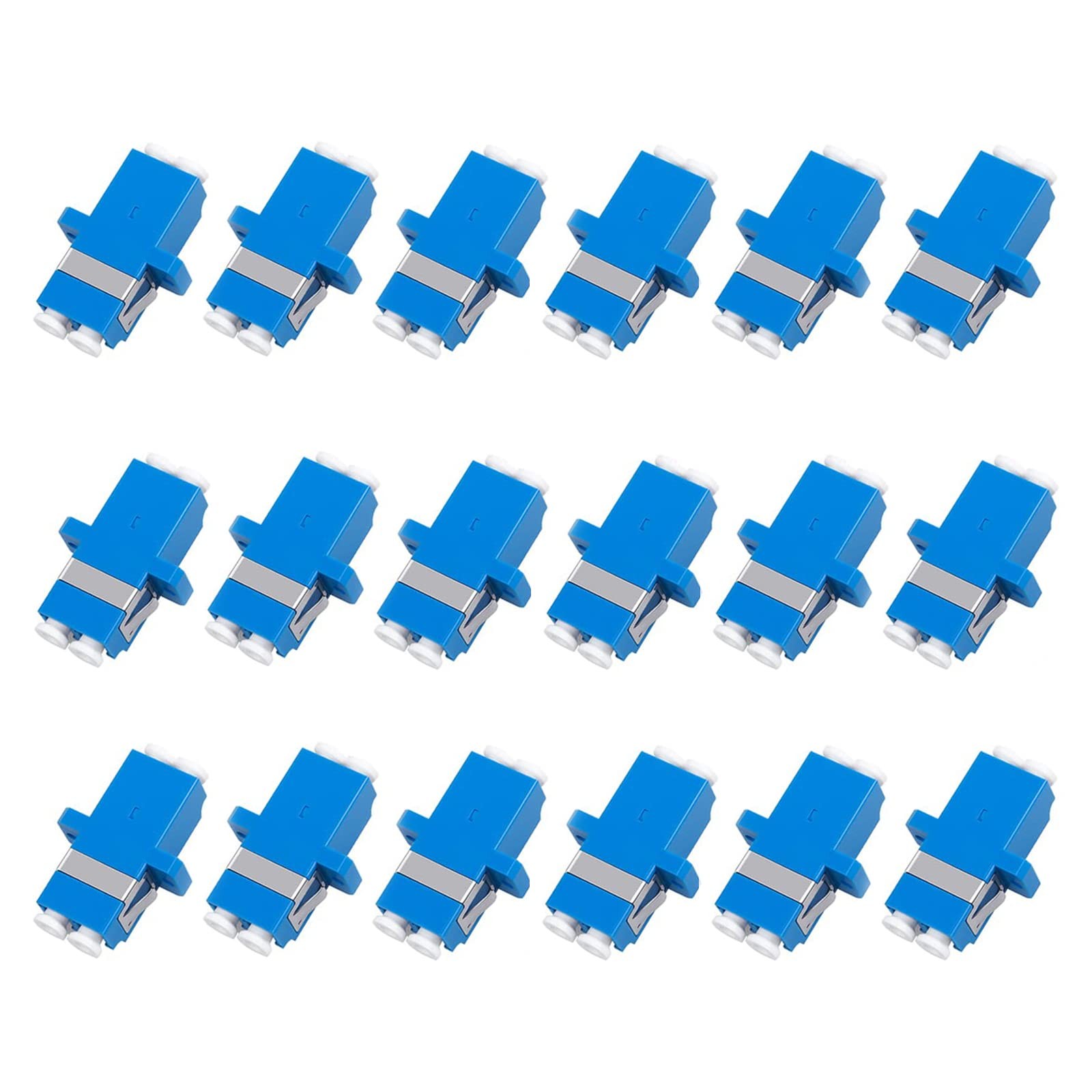 fyboptwu - 18 pcs LC Fiber Optic Coupler Adapter LC to LC Coupler Duplex Singlem