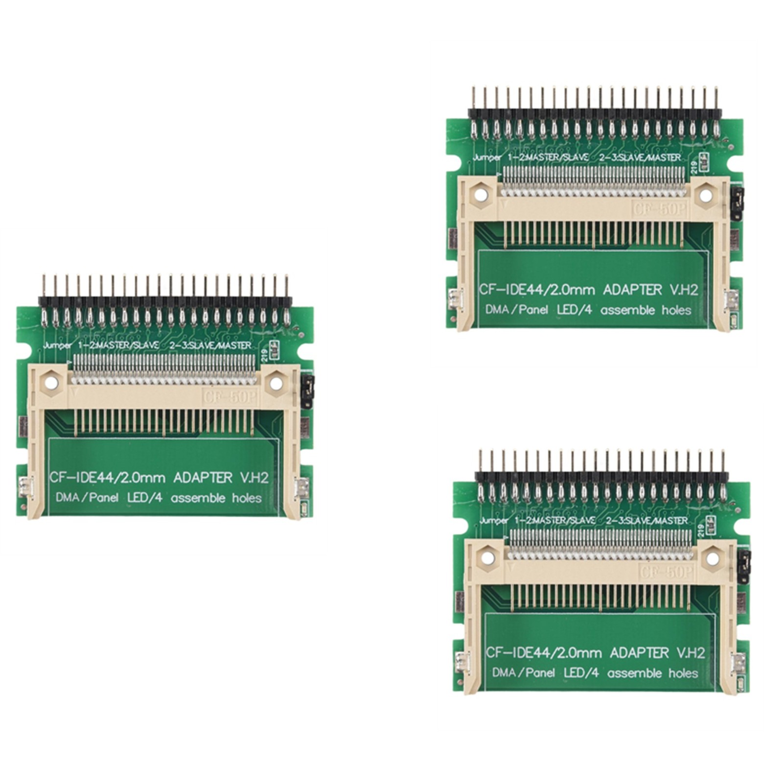 3X Compact Flash  Card to Ide 44Pin 2mm Male 2.5 Inch Hdd Bootable5060