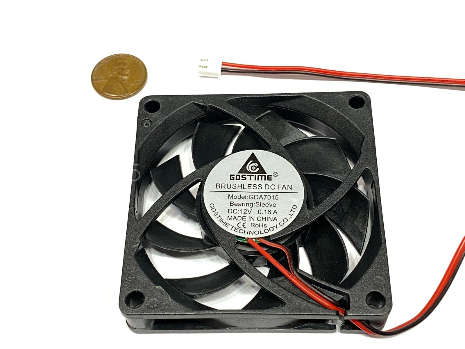 1 Piece 12v 70mm DC Cooling Fan 70x70x15mm 7015 Computer Case CPU 2pin