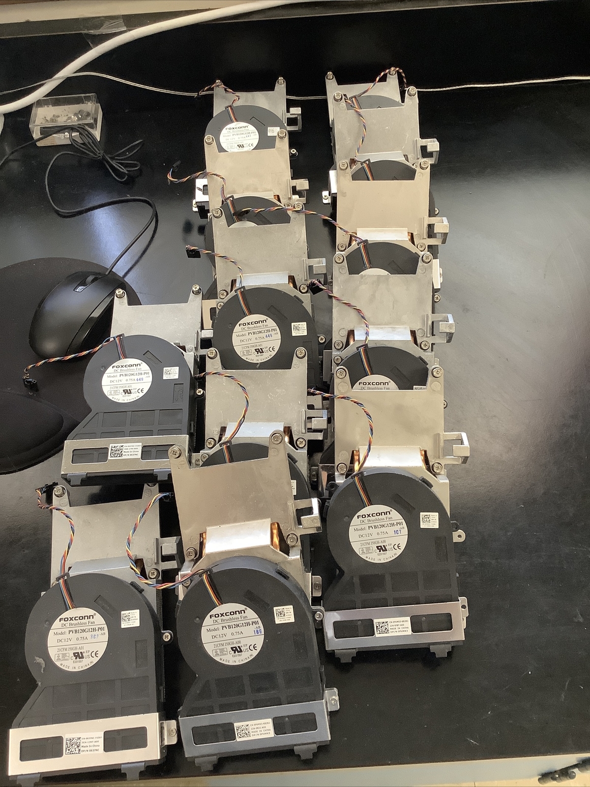 LOT of 12 Foxconn DC Brushless Fans  PVB120G12H-P01