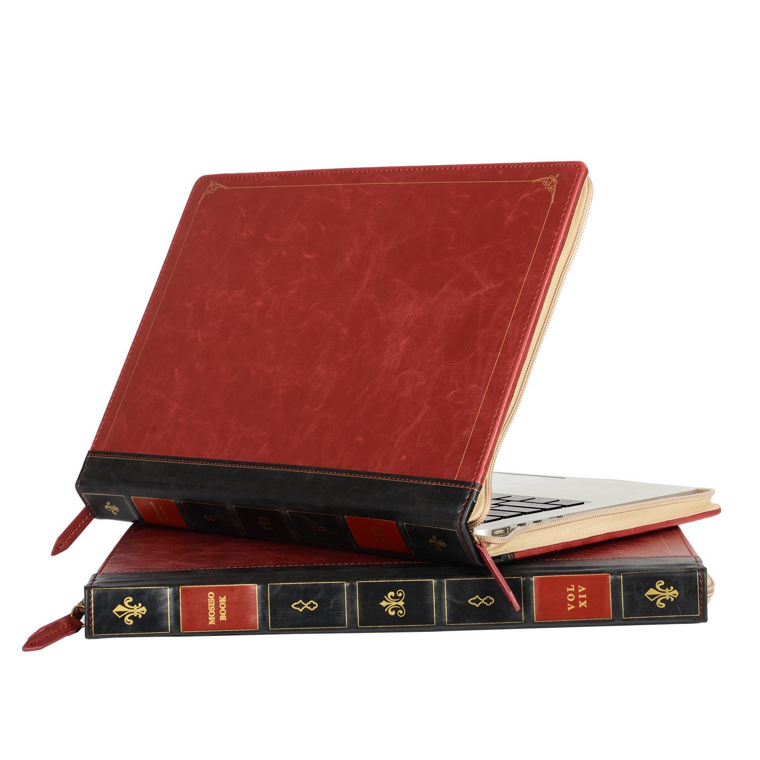 Mosiso PU Case for Macbook Air Pro 13 15 Leather Sleeve Book Case Cover 2018