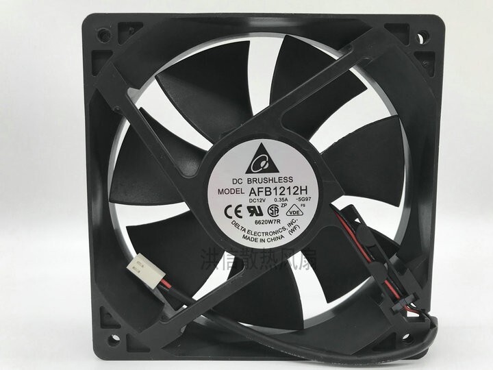 DELTA AFB1212H DC12V 0.35A 120*120*25mm 120mm 2-wire Computer fan 2pin