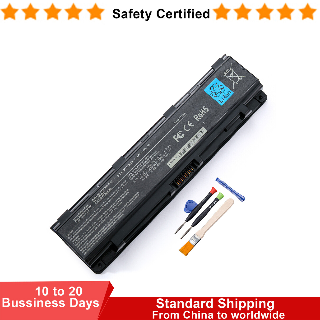 PA5024U-1BRS Battery For Toshiba Satellite C845 C850 PA5023U-1BRS PA5025U-1BRS