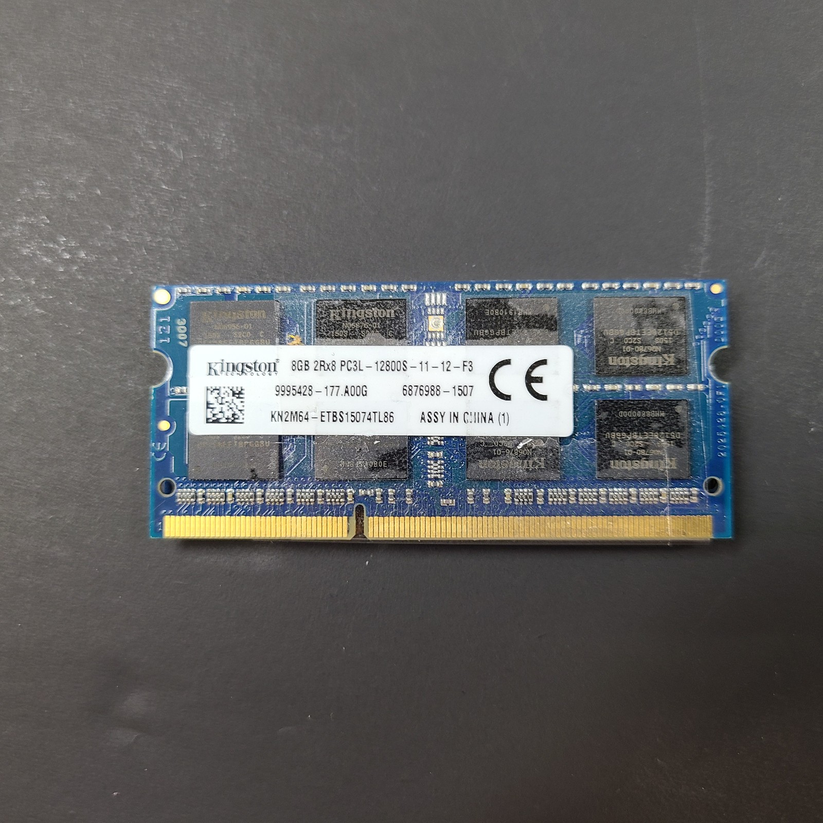 2 × 8GB KINGSTON (Total 16GB) LOT 2 Rx8 MEMORY RAM PC3L DDR3 SDRAM