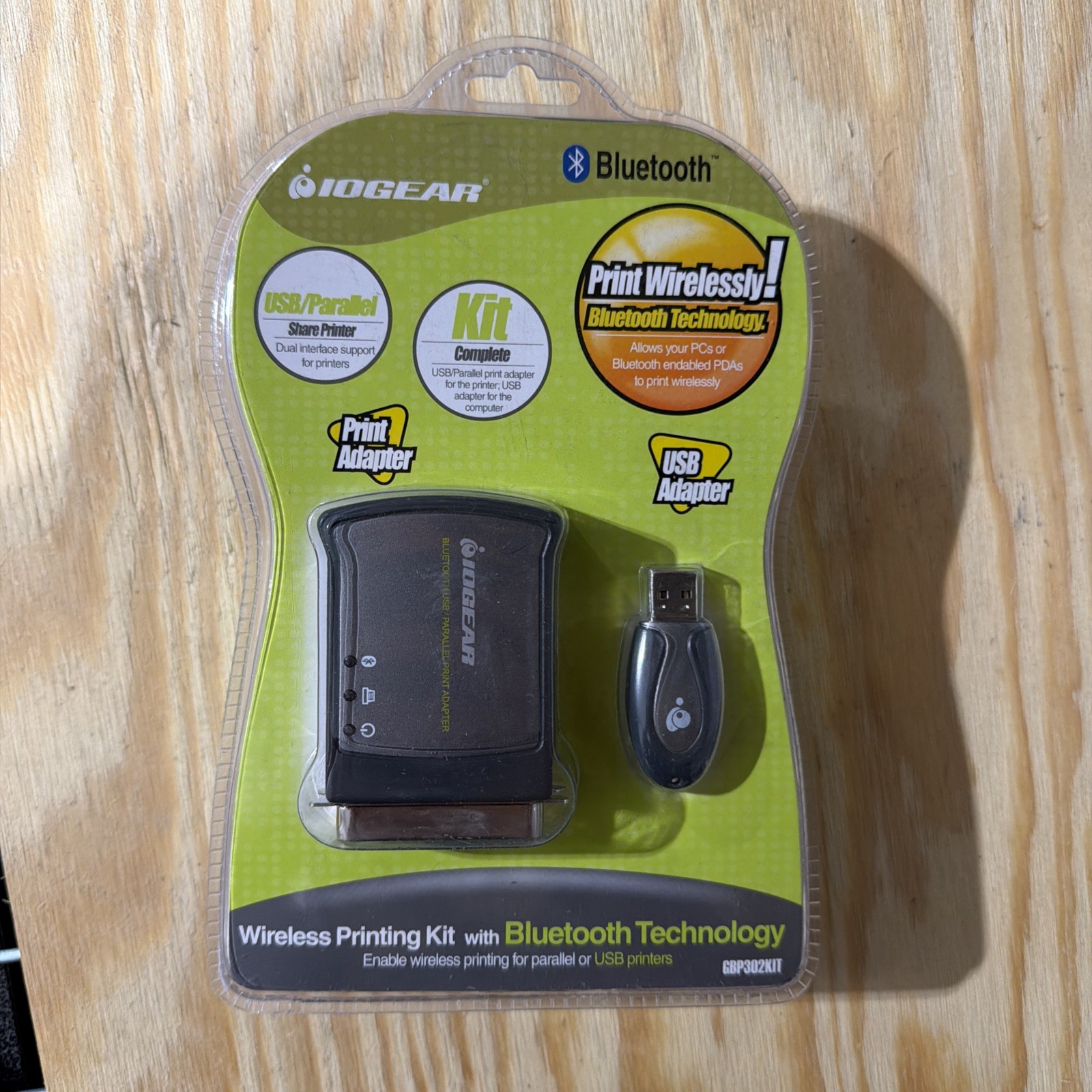 iogear Wireless Printing Kit Bluetooth GBP302KIT Combo Print Adapter Kit