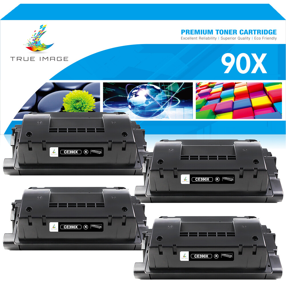 4PK CE390X 90X Black Toner Compatible With HP LaserJet M4555 MFP 600 M602 M603