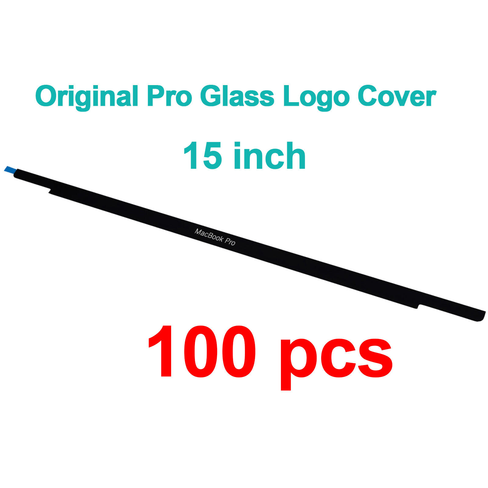 100PCS New Front Glass Trim Bezel Logo Cover For Macbook Pro 15" A1990 2018 2019