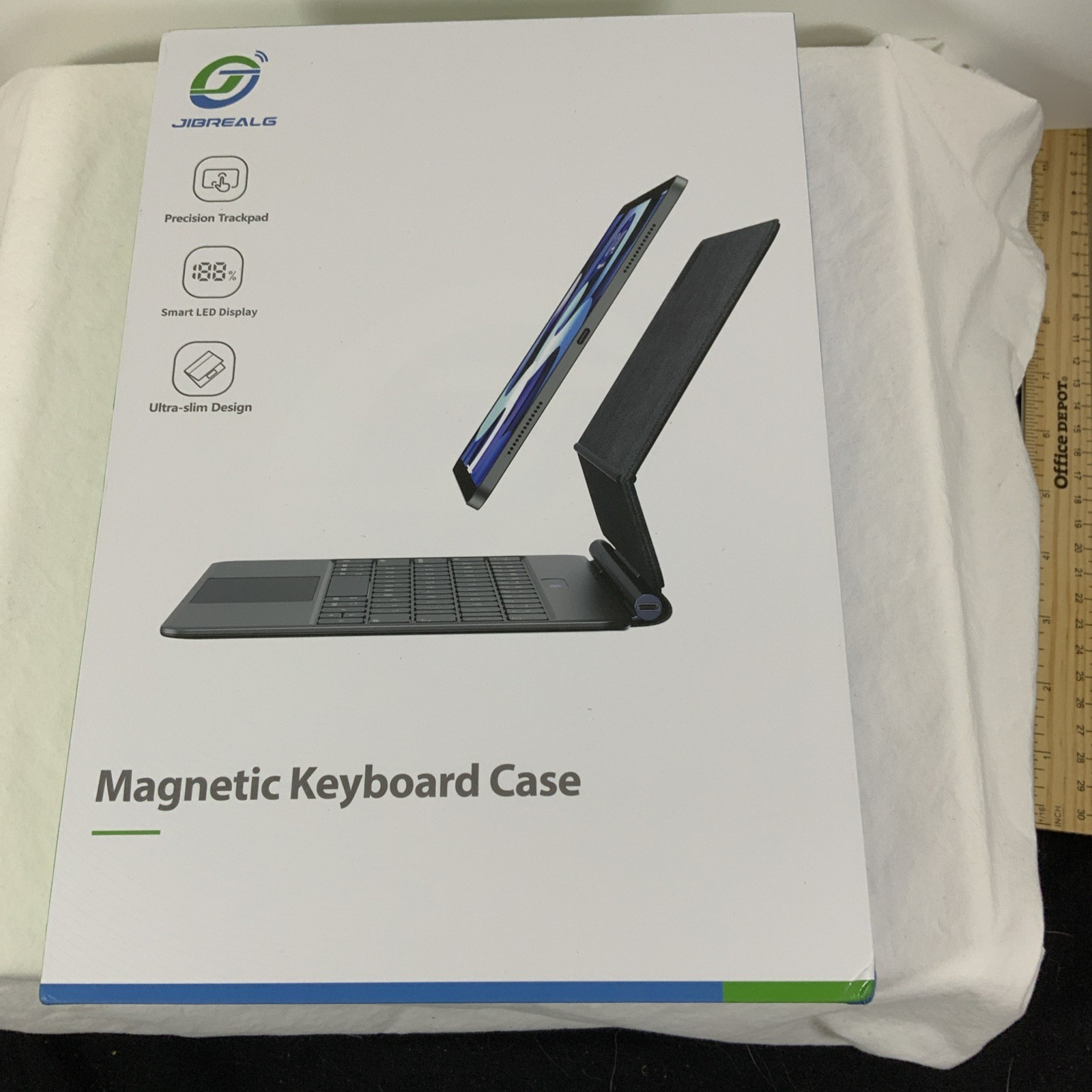 Jibrealg Magnetic Keyboard Case For iPad Air & Air Pad Pro 11 Inch. Black.