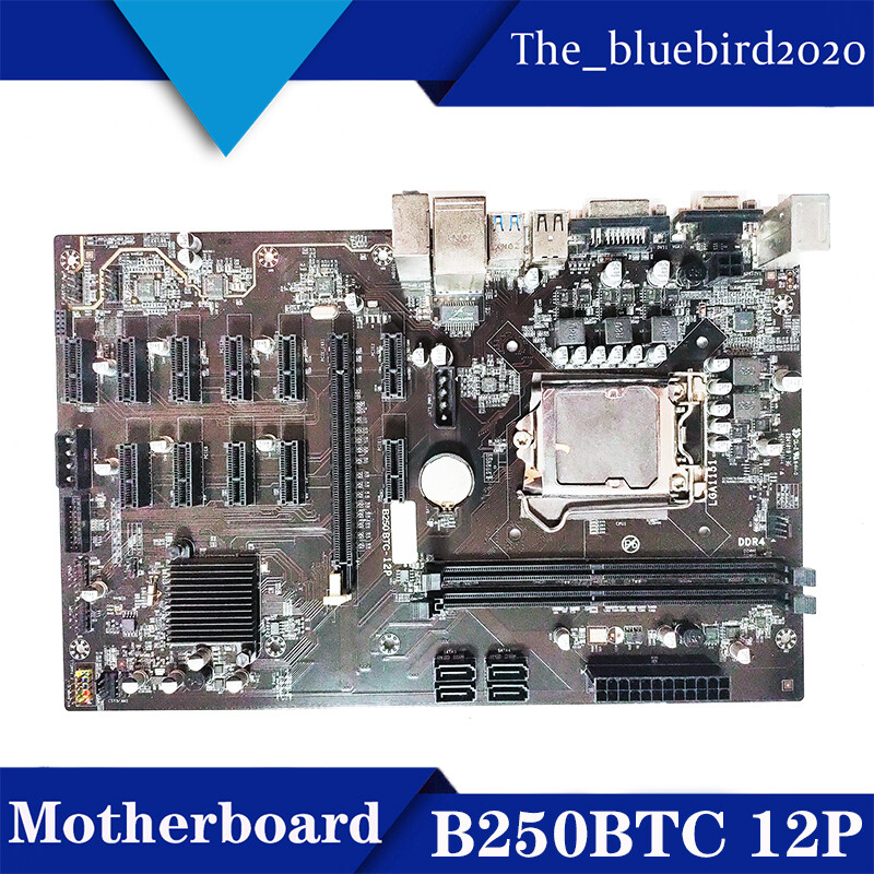 For JW B250 BTC 12P Motherboard LGA1151 DDR4 generation 7P 6P H81 Tested OK