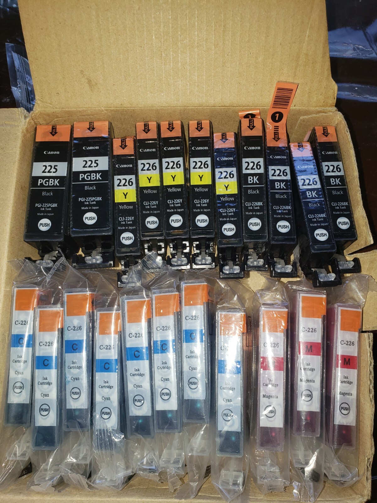 New Genuine Canon OEM ink CL 225, 226. I also have sealed Generic 225, 226.