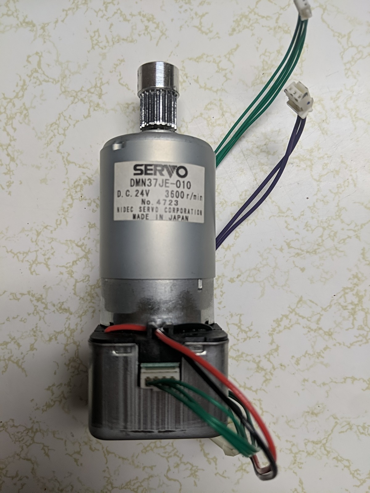 Original Graphtec CE6000-40/60/120 X/Y Motor w/Drive Gear DMN37JE-010 24VDC 4723