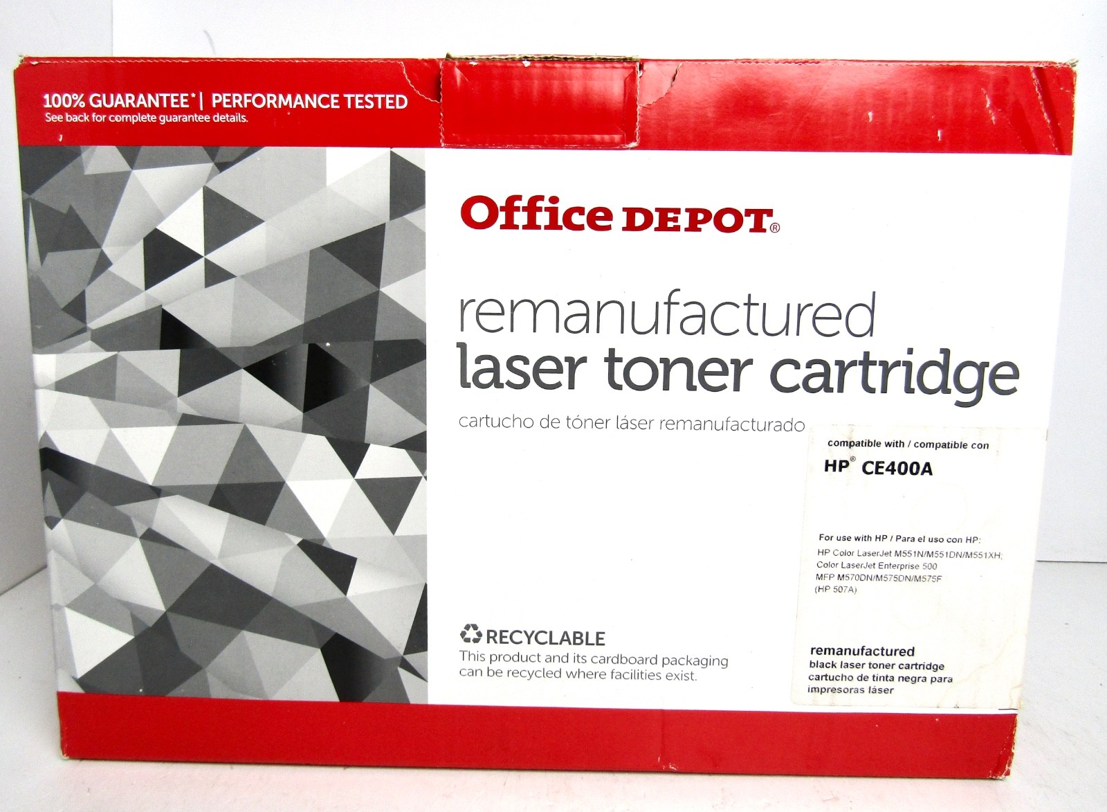 Office Depot Compatible Toner Cartridge Replacement for HP CE400A - 507A - BLACK