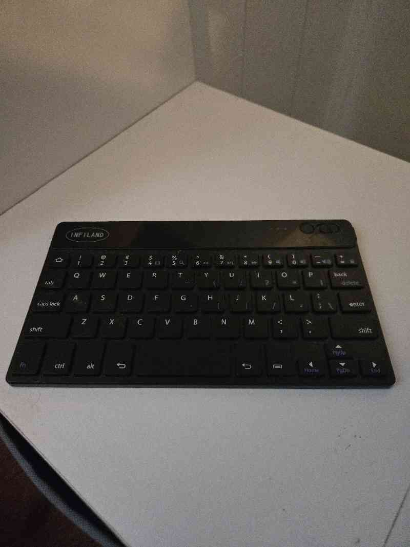 INFILAND Bluetooth Keyboard for Tablet Phone PC Slim Black