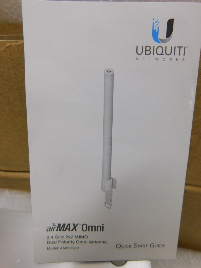 Ubiquiti AirMAX Omni 2.4GHz Dual Polarity Antenna -- AMO-2G13 -- New in Open Box