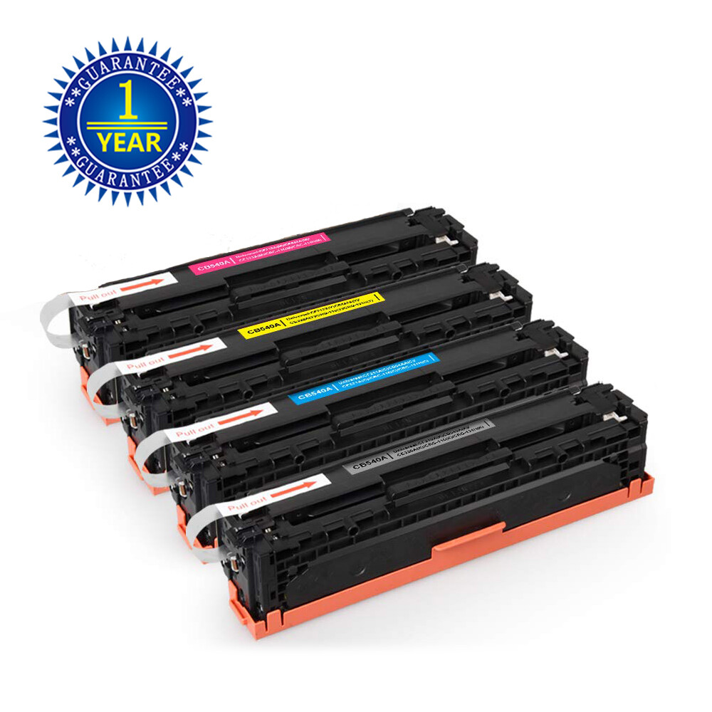 4PK 125A Toner CB540A Set Compatible For HP LaserJet CP1215 CP1518ni CP1515