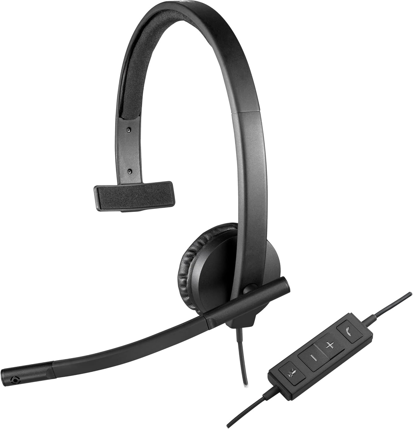 Logitech H570e A-00063 USB 2.0 Wired Online Mono Headset Inline Volume OPEN BOX