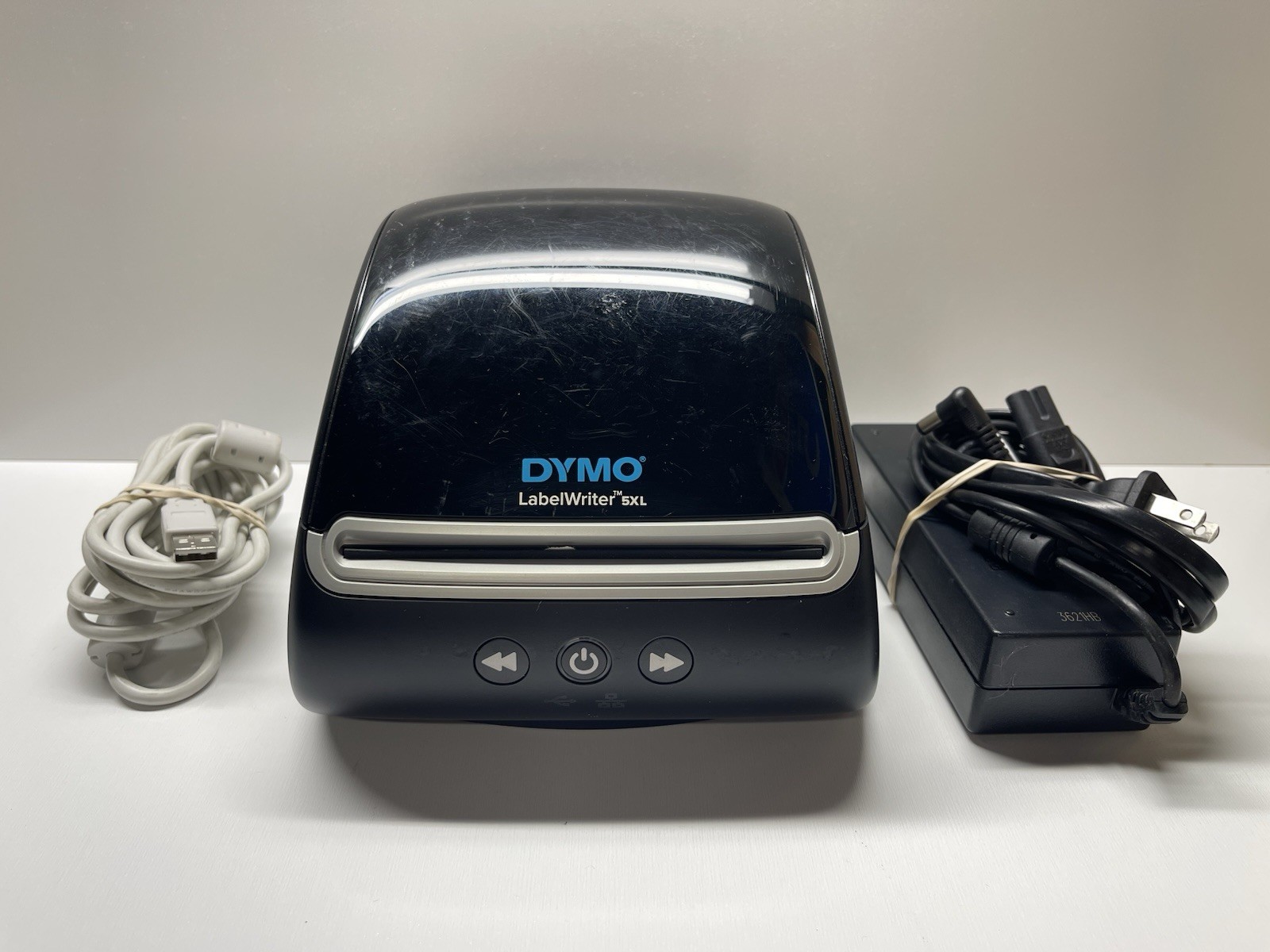 Dymo LabelWriter 5XL Direct Thermal Label Printer with Cables Tested Working