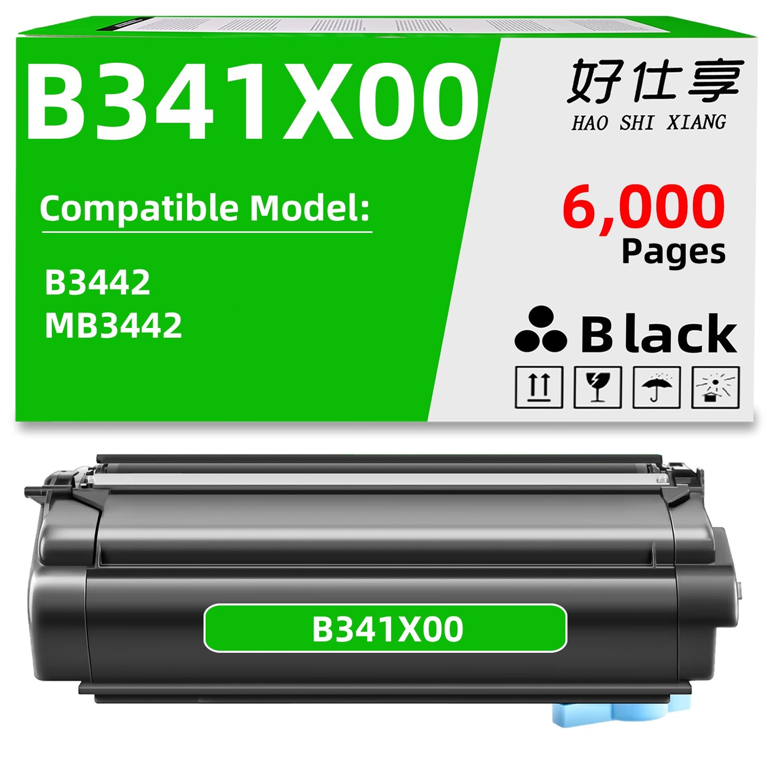 B341X00 B341H00 B341000 Toner Cartridg Compatible Only for Lexmark B3442 MB3442