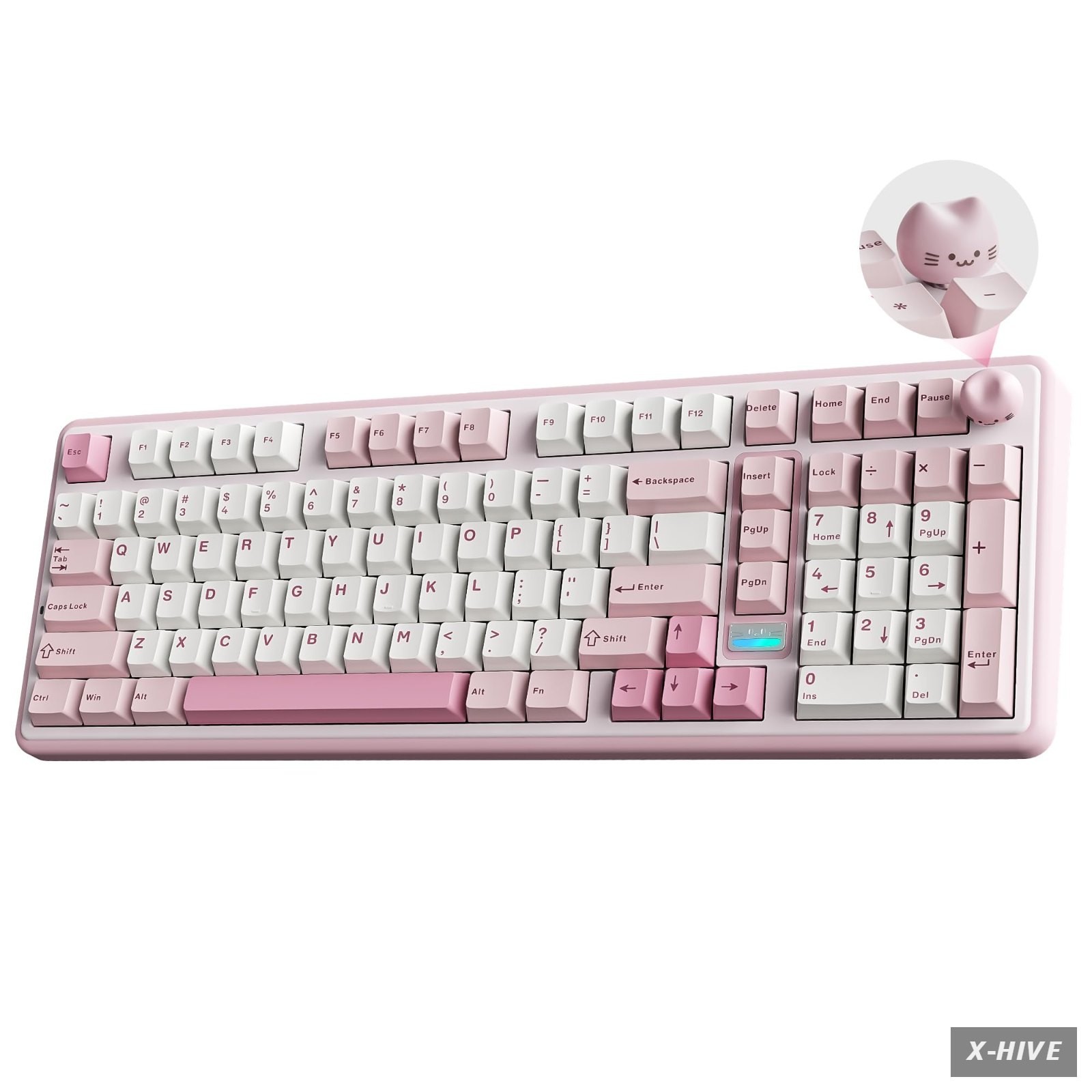 B98 PRO 96% Wireless Mechanical Keyboard(Pink, Milk Switch)