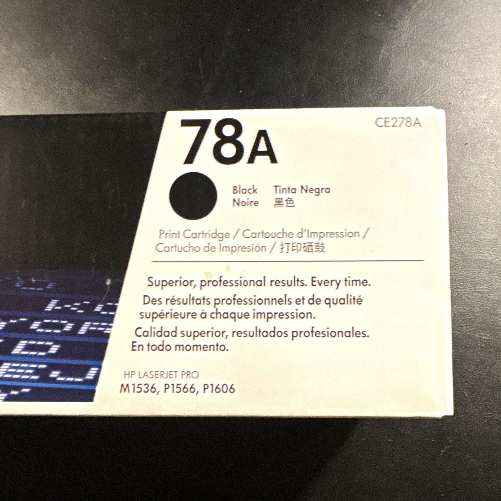 HP 78A CE278A Black Genuine Original Laser Toner Cartridge for M1536 P1606