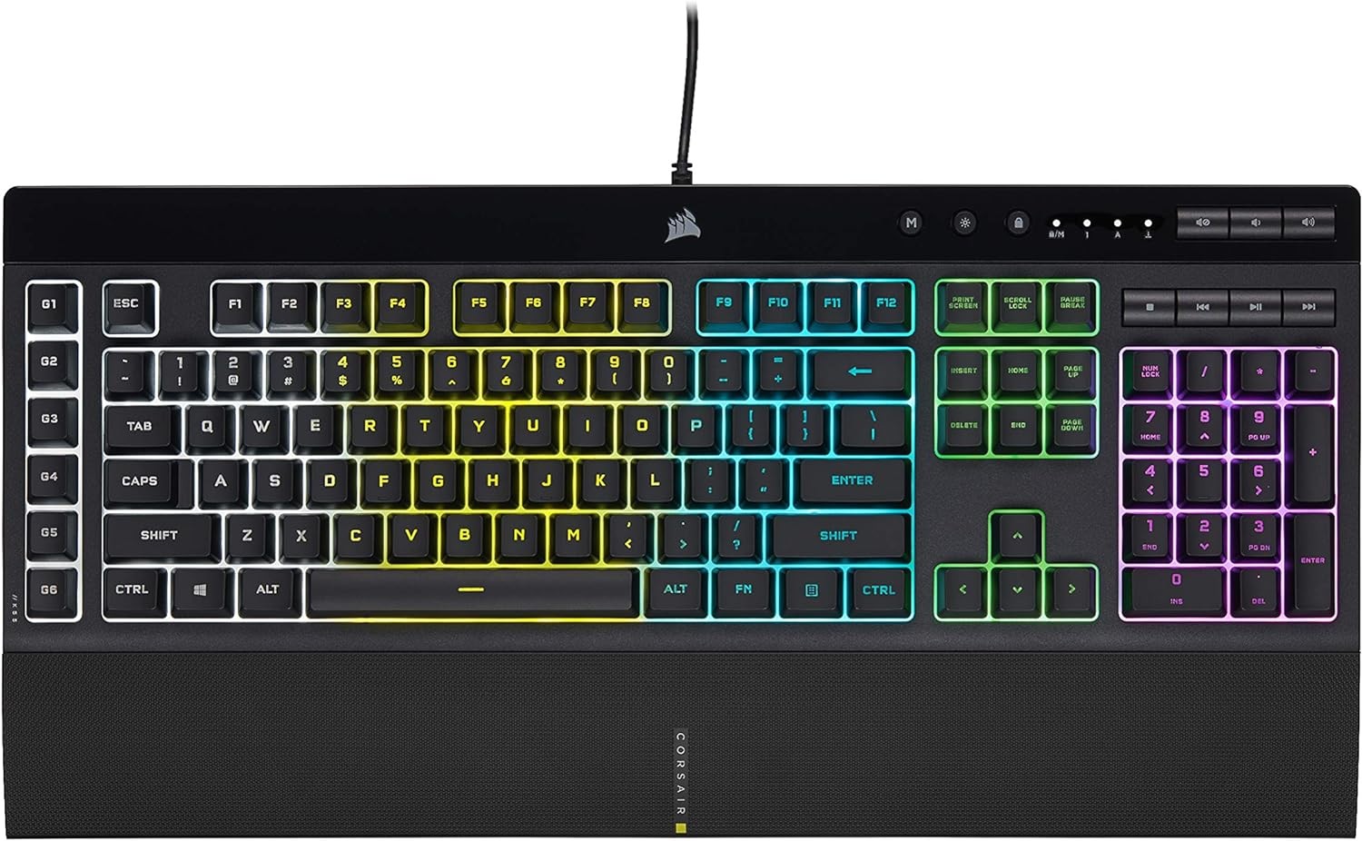 CORSAIR K55 RGB PRO-Dynamic RGB Backlighting - Six Macro Keys with Elgato Str...