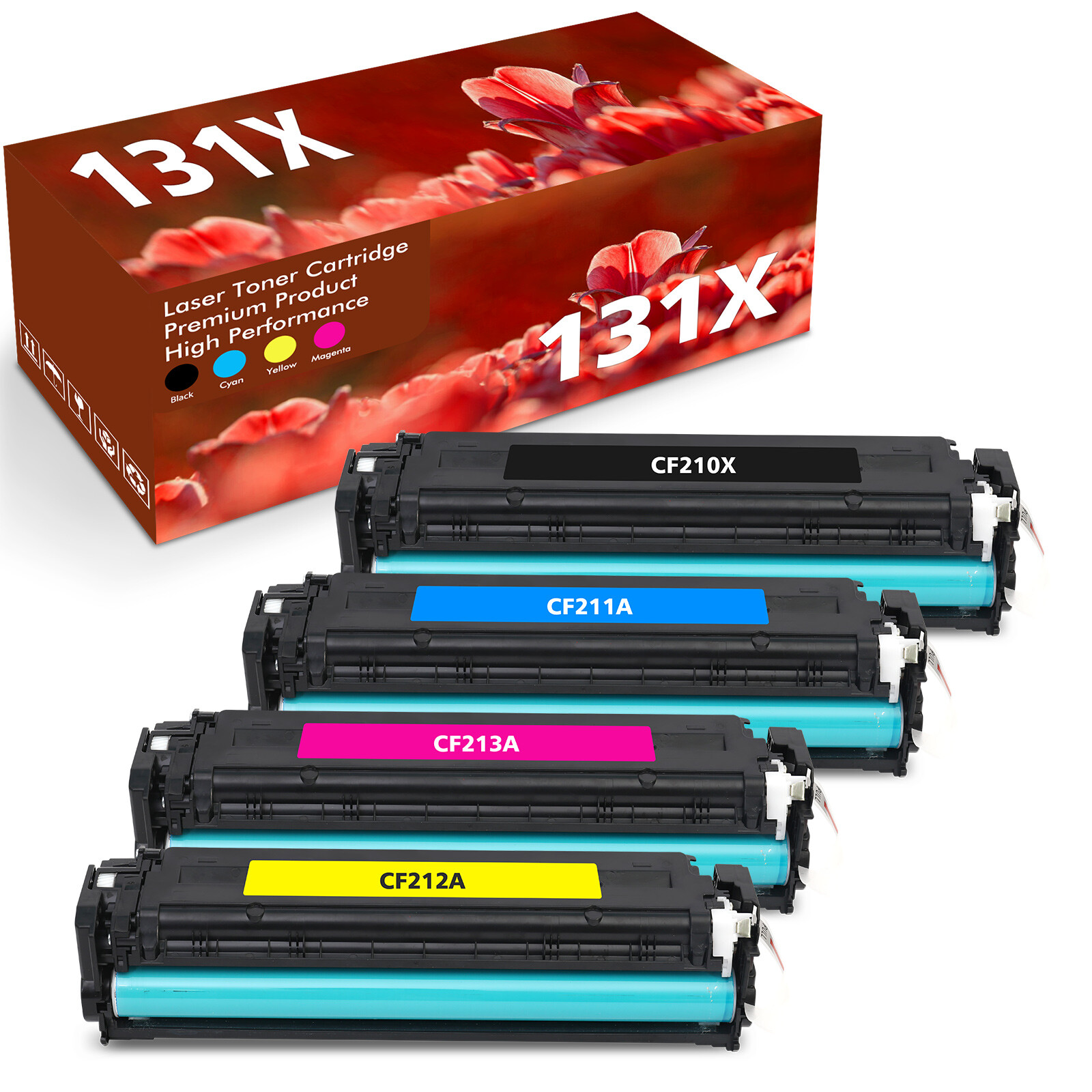 4PK CF210X CF210A Toner Compatible With HP LaserJet Pro 200 M251nw MFP M276nw 