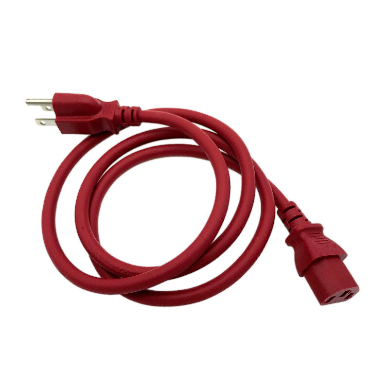 4 Ft Red Power Cable for SONY PLAYSTATION 4 PS4 PRO VIDEO GAME CONSOLE
