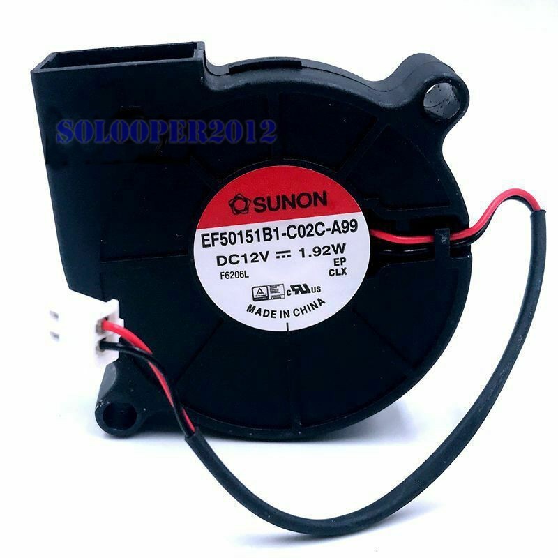 For Sunon EF50151B1-C02C-A99 50*50*15mm Centrifugal turbo blower fan 12V 1.92W