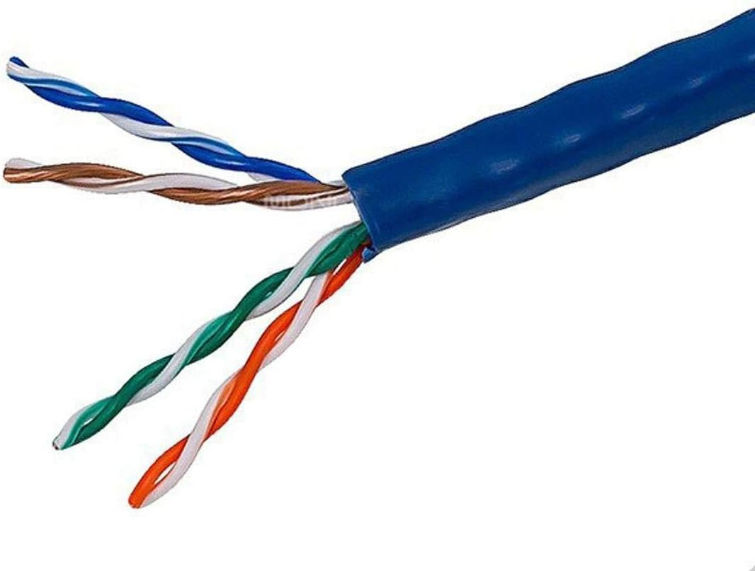 Cat5E Ethernet Bulk Cable - Network Internet Cord - Solid, 350Mhz, UTP, CMR, Ris