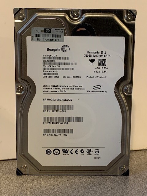 💥💥 HP HPE 750Gb 7.2K 3.5" SATA HDD 482483-003 397377-0xx GB0750EAFJK - EXP S/H