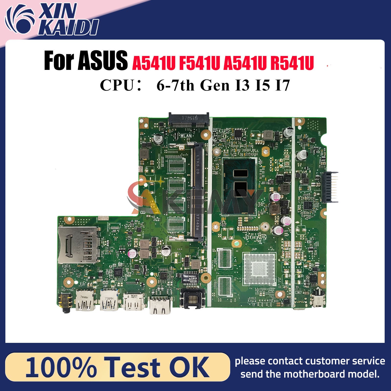X541UAK Motherboard For ASUS F541U X541UVK X541UA R541U X541UV Mainboard