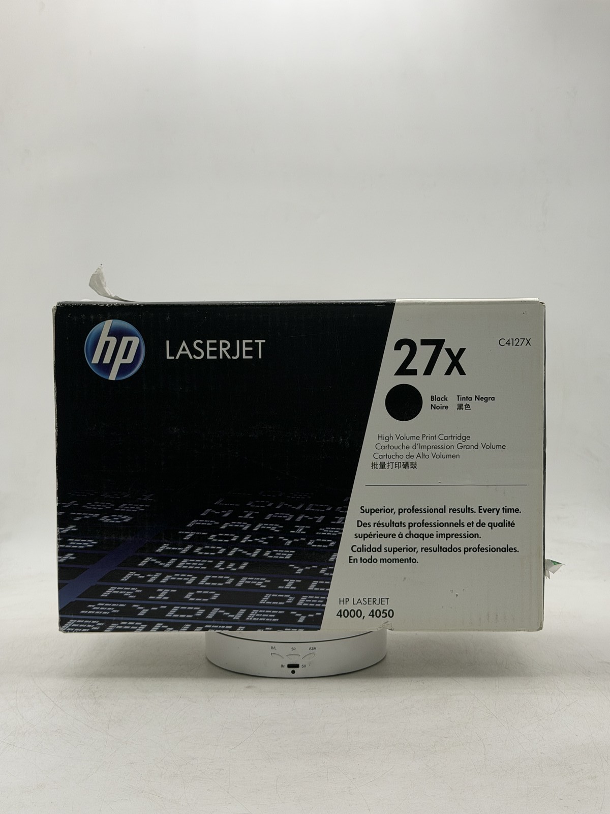 Genuine HP 27X Black Toner Cartridge C4127X Original Brand New Sealed Box Wear