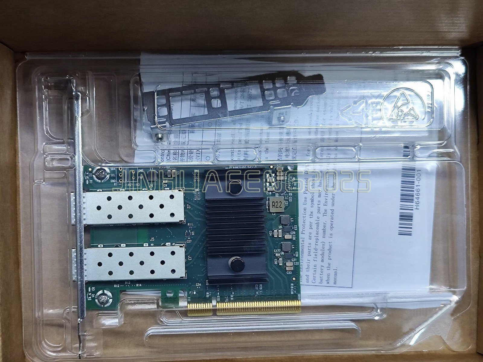 DELL Mellanox CX-6 MCX631102A LX PCIe4.0 25Gb SFP ADAPTER 0R5WK9 06XJXK 0V175Y