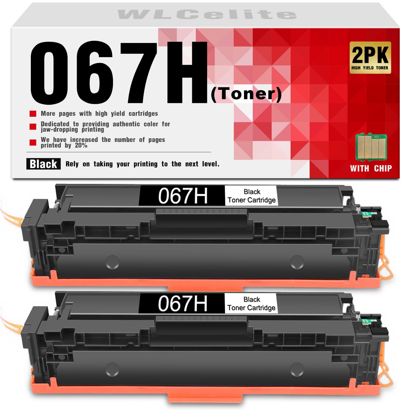 High Yield 067 067H Black Toner Cartridge for Canon imageCLASS MF651CW MF653CDW