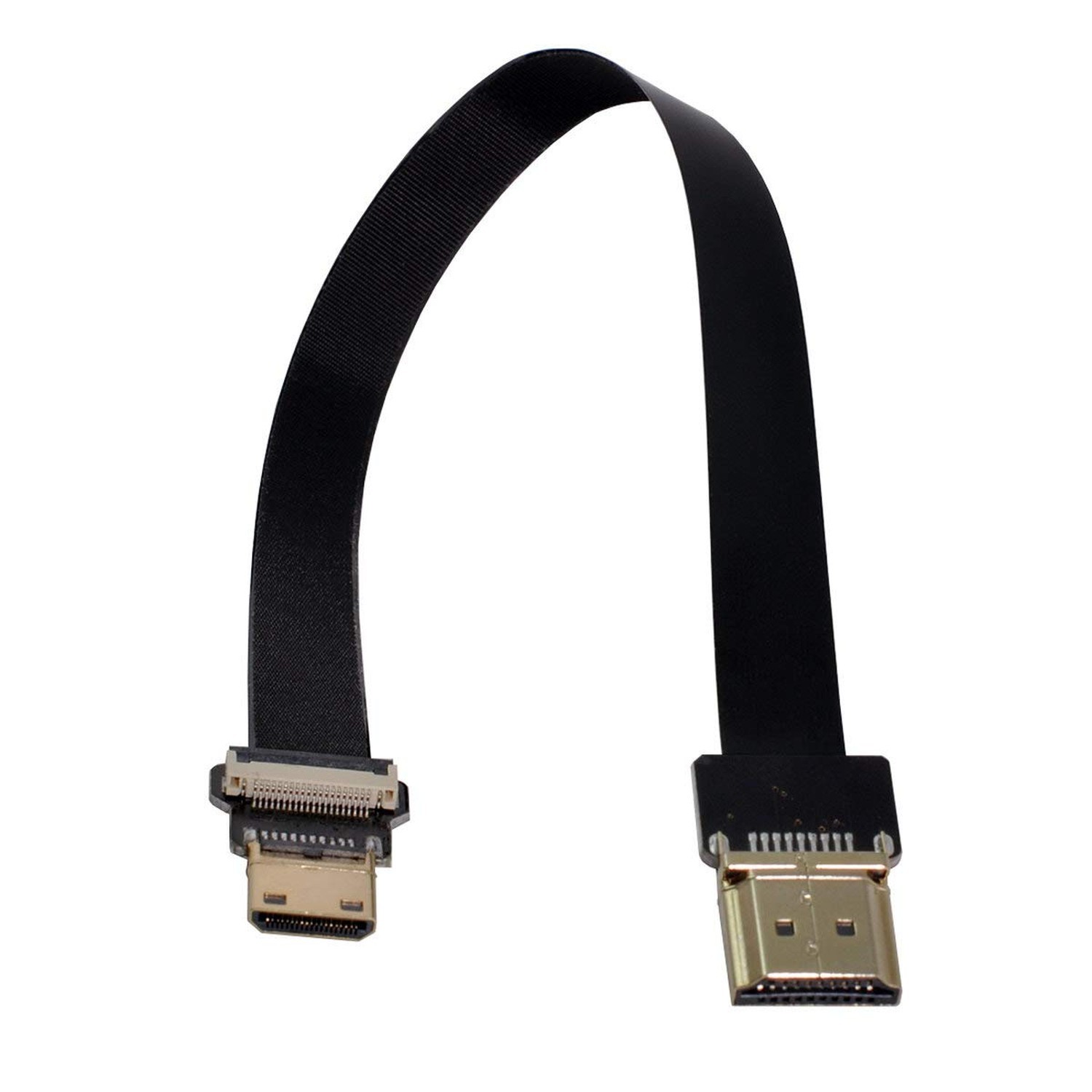 xiwai CYFPV Mini HDMI Male to HDMI Male FPC Flat Cable 1080P for FPV HDTV Mul...