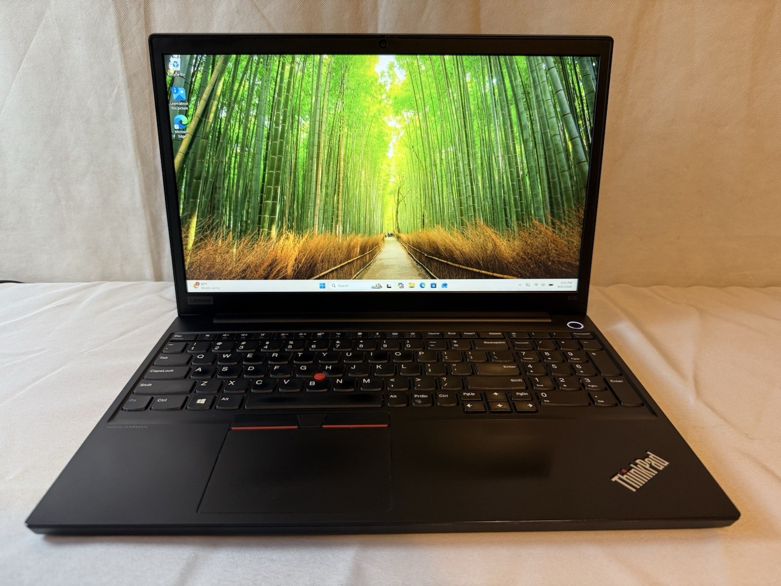 Lenovo ThinkPad E15 15.6" Laptop Intel i5-10210U 8GB RAM 256GB SSD Win 11Pro ..