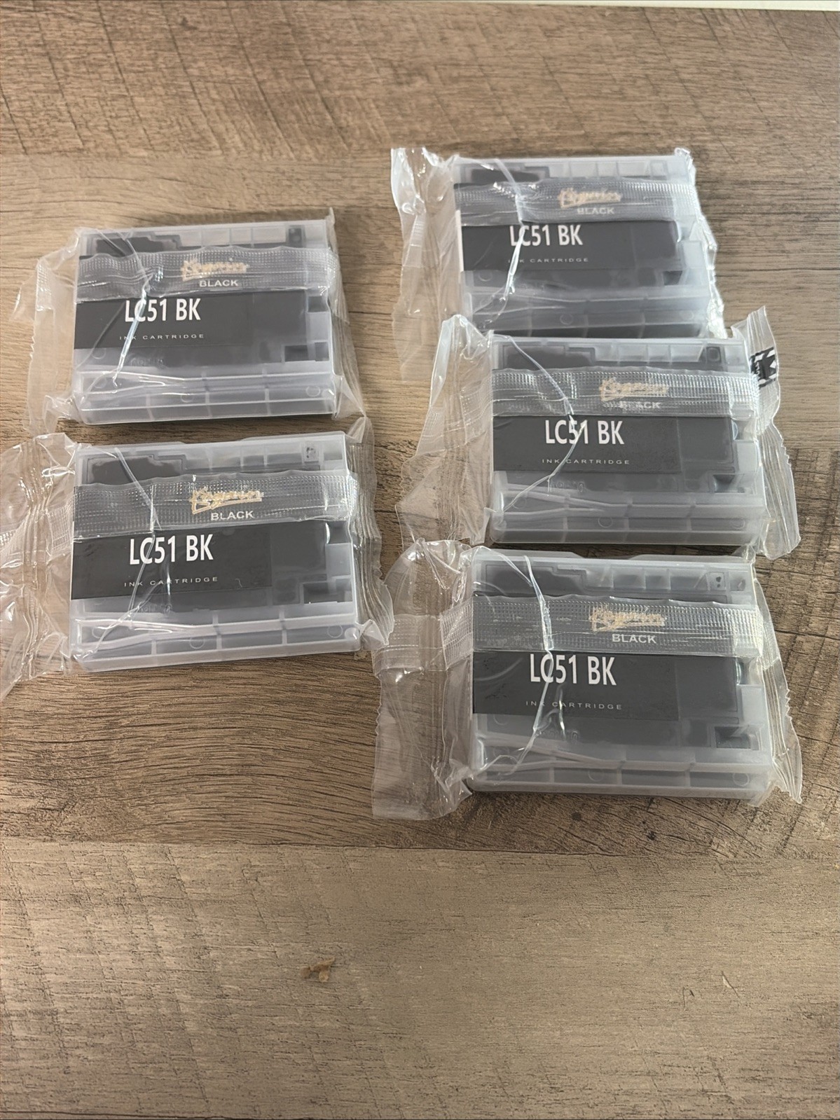 Lot Of 5 LC51 BK Black Ink Cartridge Kogain High Yield. Sealed Package.