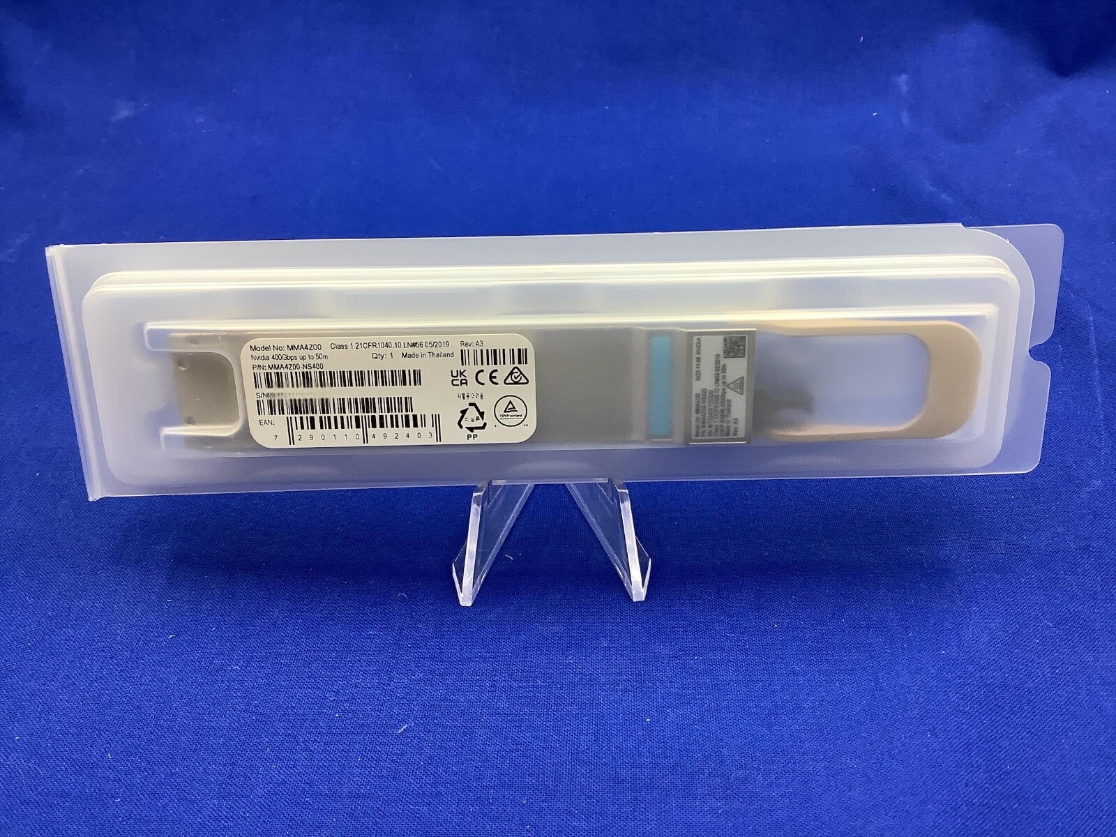 New MMA4Z00-NS400 NVIDIA 400Gb/s 1-port OSFP, 400Gb/s Multimode SR4 50m