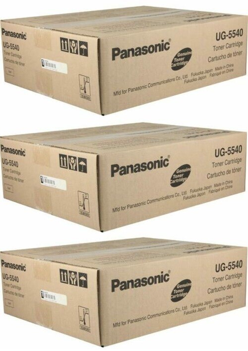 3 Genuine Panasonic UG5540 UG-5540 Toner Cartridges UF 7000 8000 9000 NO BOX