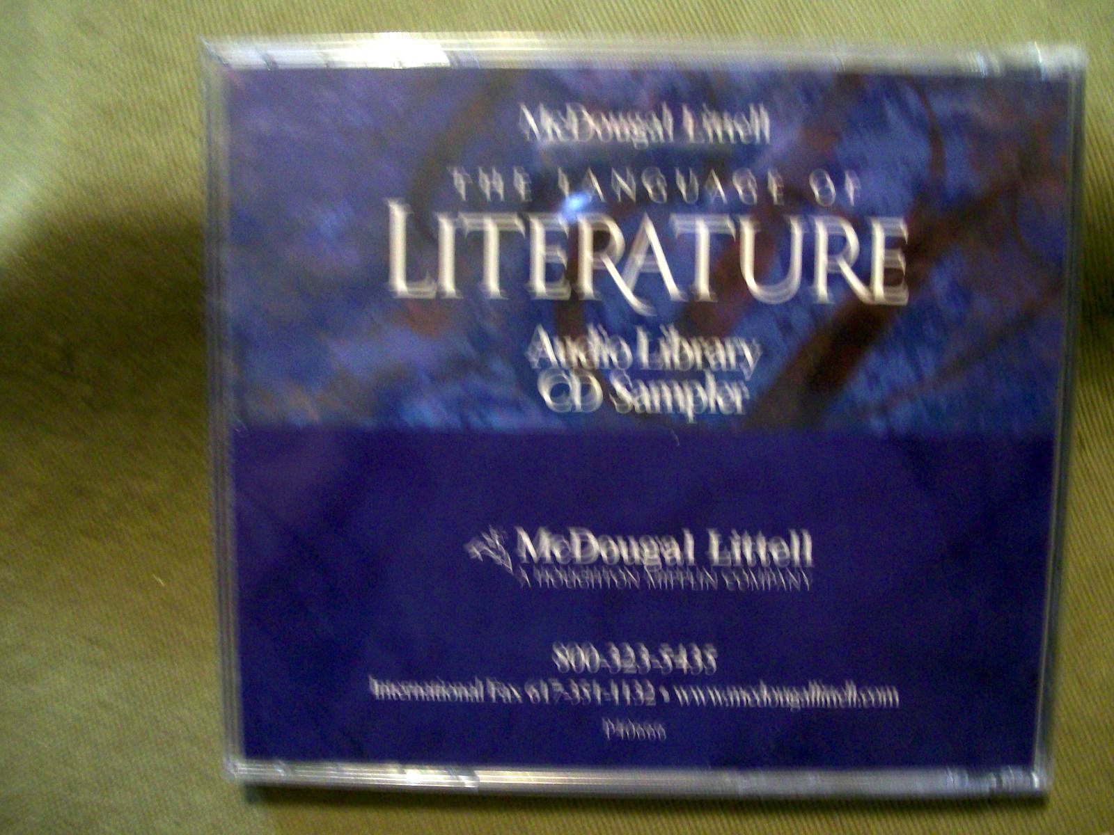 McDougal Littell The Language of Literature Audio Library CD Sampler Grade 10