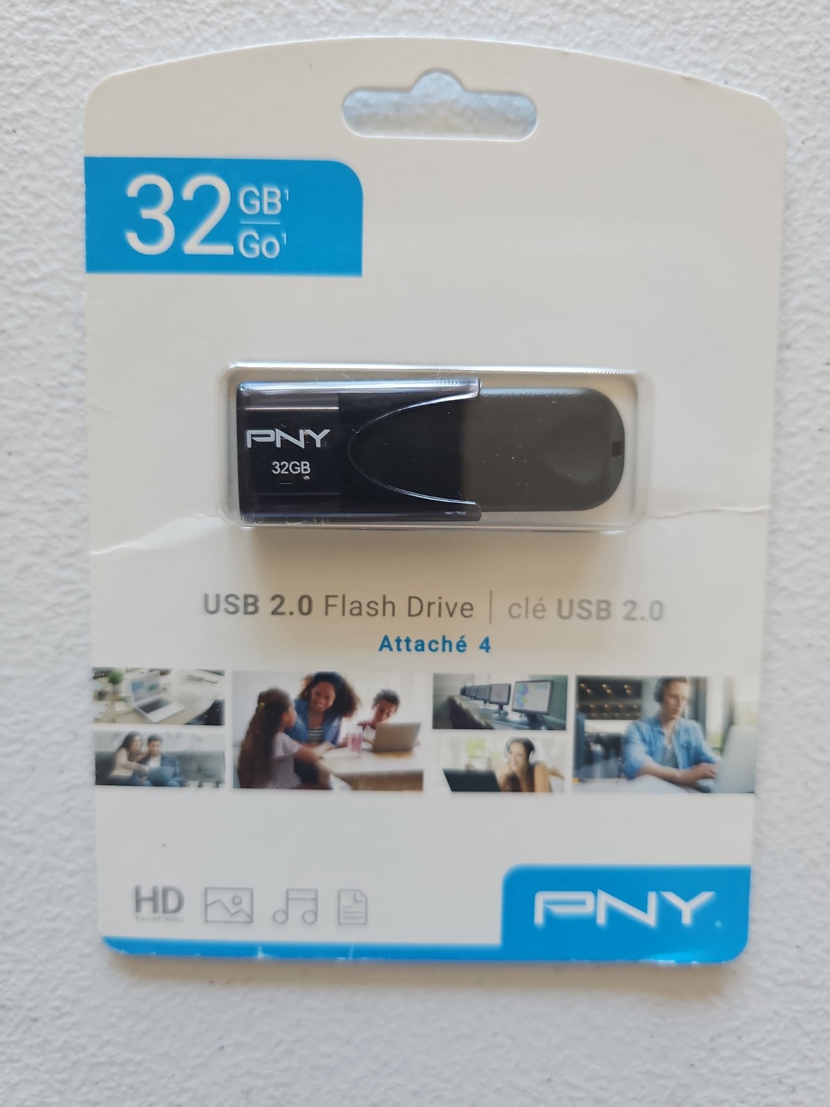 PNY Attache 4 32GB USB 2.0 Flash Drive High Speed Portable Data Storage Device