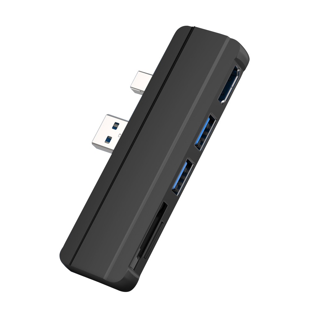 SD/SDHC/SDXC/Micro SD Black USB HUB Docking Station For Surface Pro 4/5/6 H