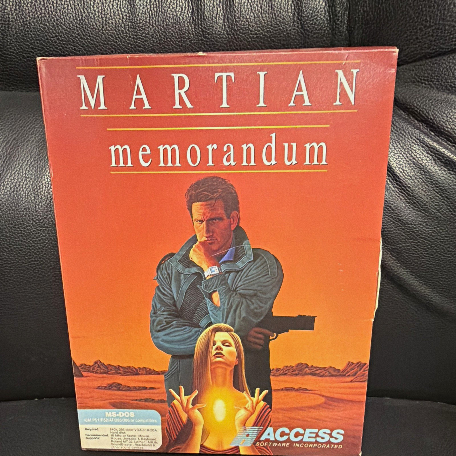 Access Martian Memorandum MS-DOS PC Game Big Box 3.5" Floppy Manual Disks RARE
