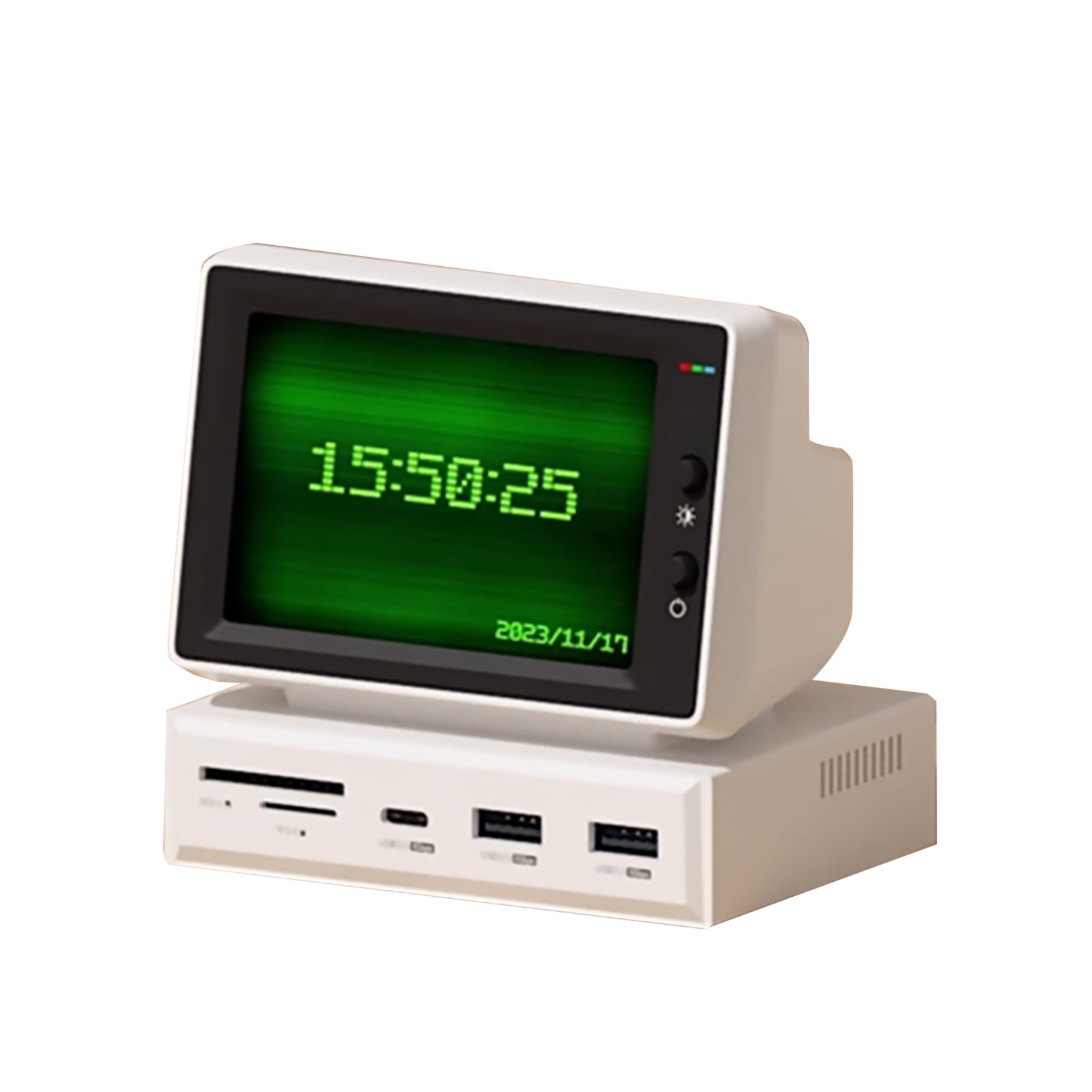 2024 3.5" IPS Mini Computer Secondary Screen Desktop Expansion Dock Case AIDA64