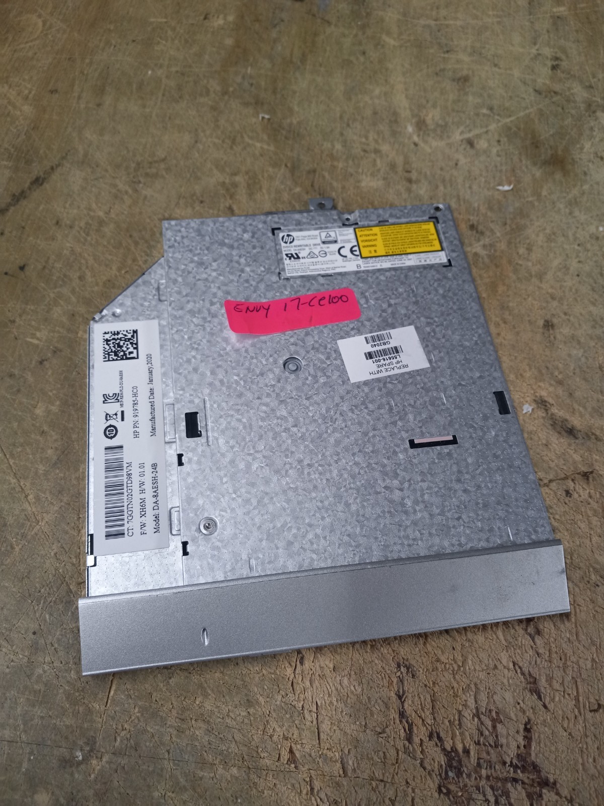 HP Envy 17.3” 17t-ce100 Genuine DVD/CD Burner Drive DA-8AESH-24B 919785-HC0