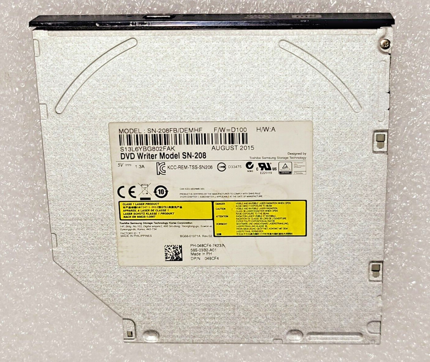 Dell DVD-RW Disk Drive SN-208FB 048CF4
