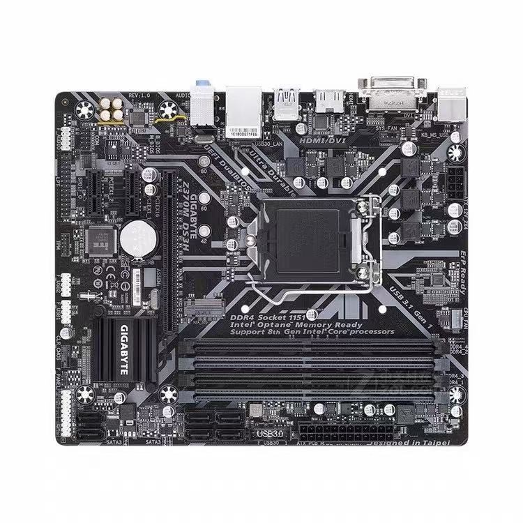 For GIGABYTE Z370M DS3H motherboard LGA1151 DDR4 64G HDMI+DVI M-ATX Tested ok