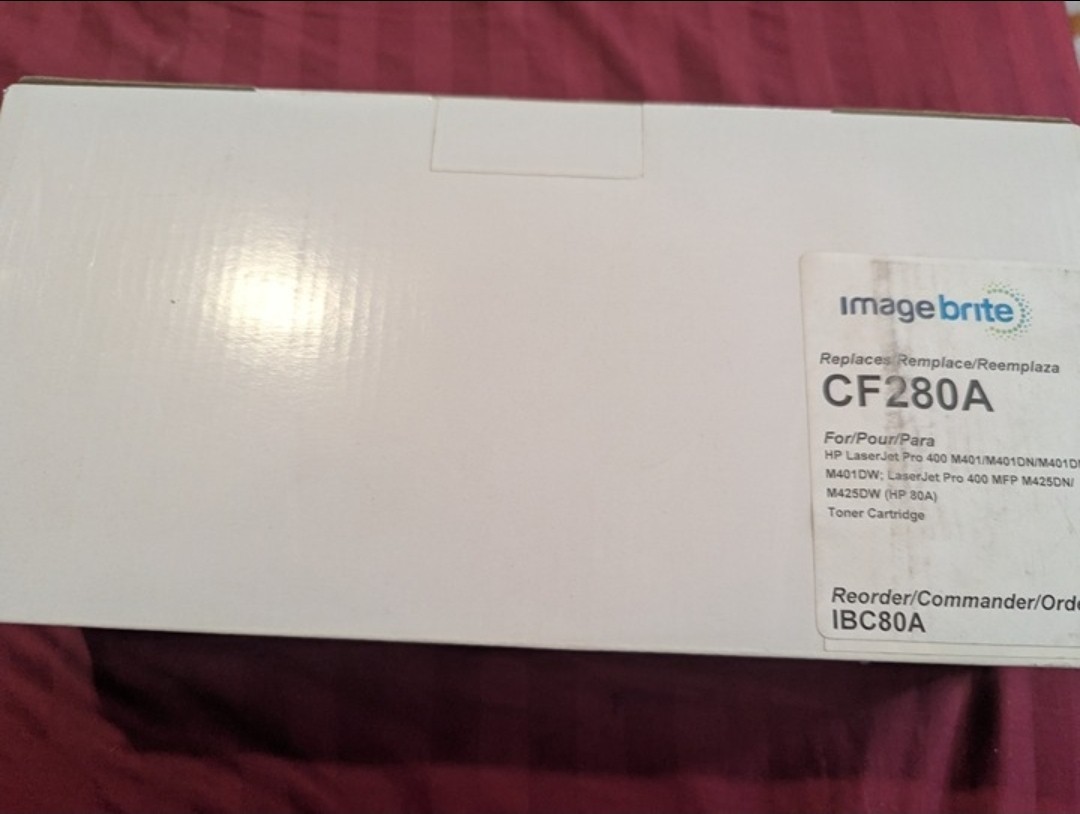 4x Image Brite Toner Cartridge CF 280A for hp80AA