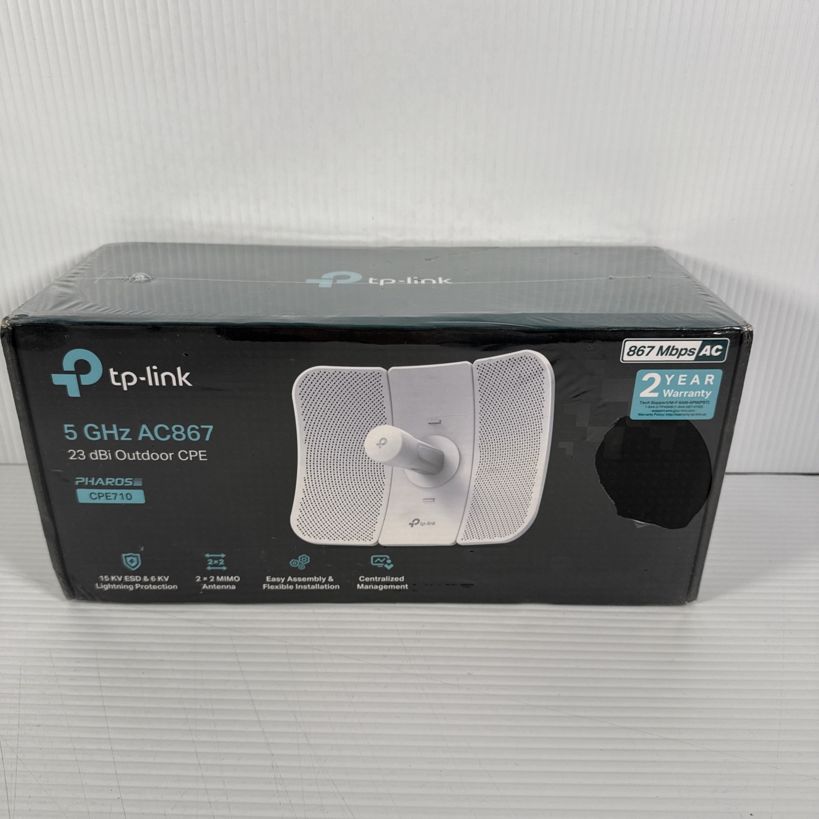 Tp-Link 5GHz AC 867Mbps 23dBi Outdoor CPE WiFi Wireless Antenna Pharos New